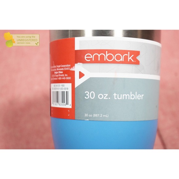 Embark 30oz Stainless Steel Lidded Tumbler Blue - Picture 2 of 6